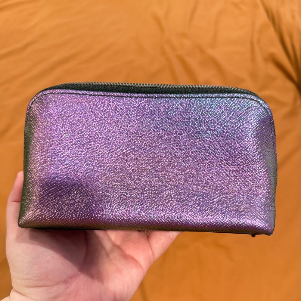 COACH | Holographic Pebble Leather Cosmetic Case - Picture 2 of 9
